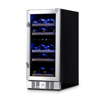 Newair 15 In. 29 Bottle Dual Zone Wine Cooler, 854001004884