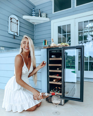 Newair 15 In. 29 Bottle Dual Zone Wine Cooler, 854001004884